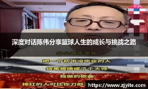 深度对话陈伟分享篮球人生的成长与挑战之路